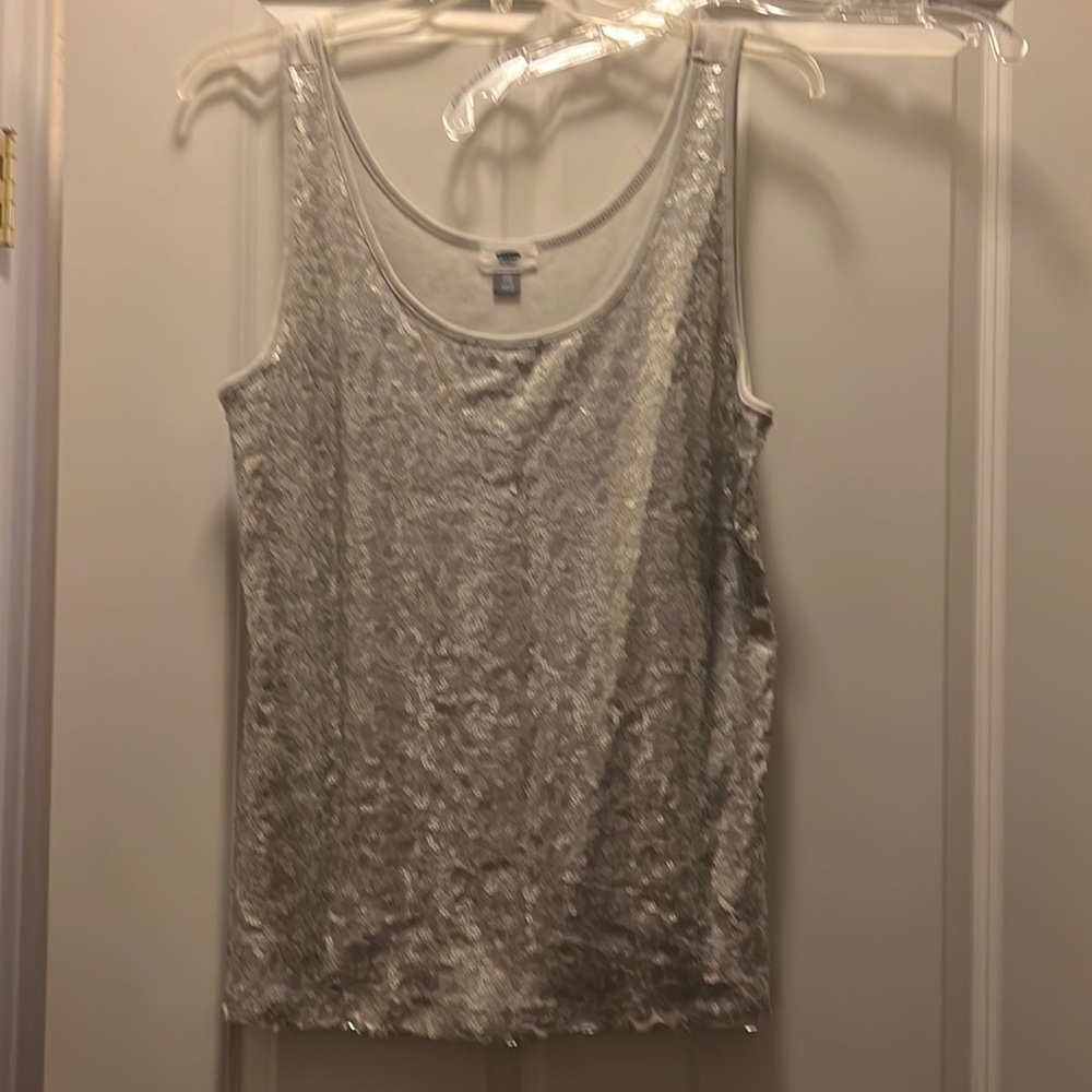 Sequin tank top